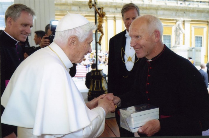 papež Benedikt XVI. in Anton Štrukelj