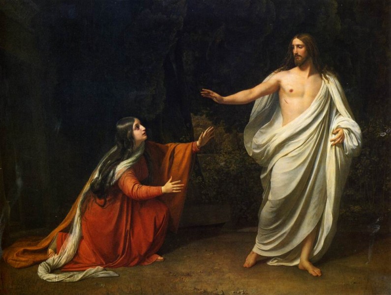 Alexander Ivanov (1835): Vstali Gospod in Marija Magdalena - Foto: splet