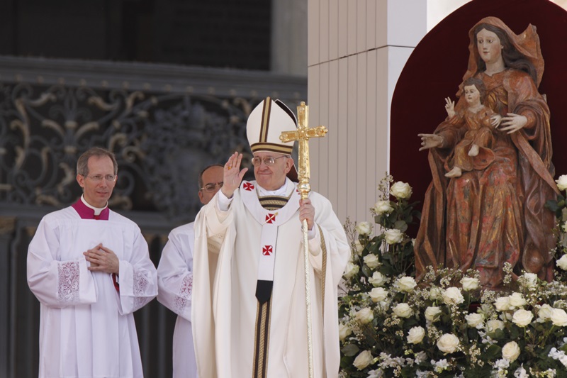 Sveta maša ob začetku pontifikata papeža Frančiška - Foto: p. Robert Bahčič OFM