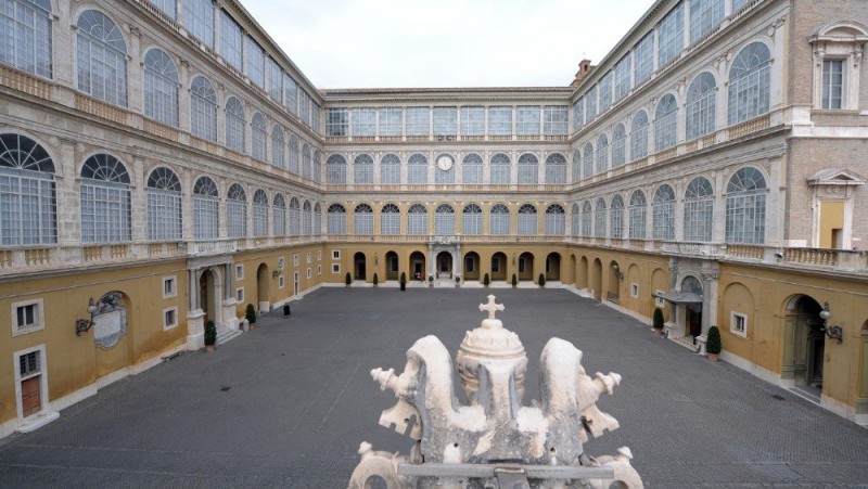 Dvorišče sv. Damaza Apostolske palače - Foto: Vatican News