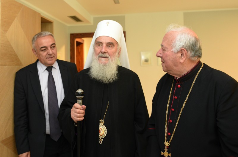 Patriarh Irinej je 20. maja 2018 obiskal Slovenijo - Foto: Druzina