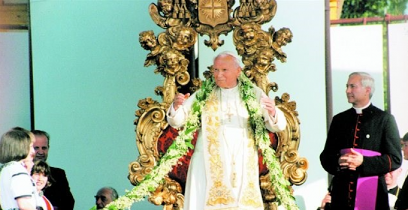 Papež Janez Pavel II. v Postojni