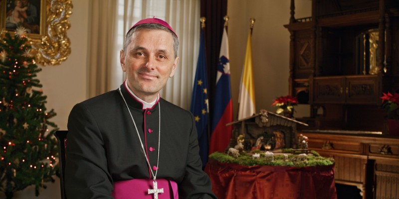 Msgr. dr. Andrej Saje, novomeški škof in predsednik Slovenske škofovske konference - Foto: Matjaž Feguš / SŠK